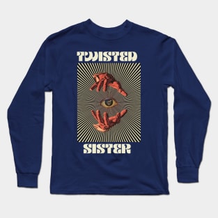 Hand Eyes Twisted Sister Long Sleeve T-Shirt